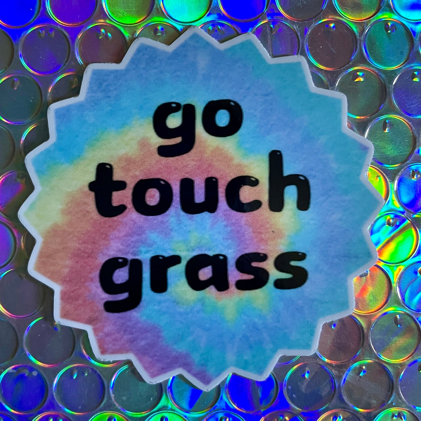 "Go Touch Grass" Sticker