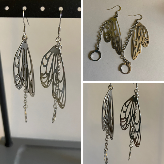 Butterfly Wings Loop Earrings