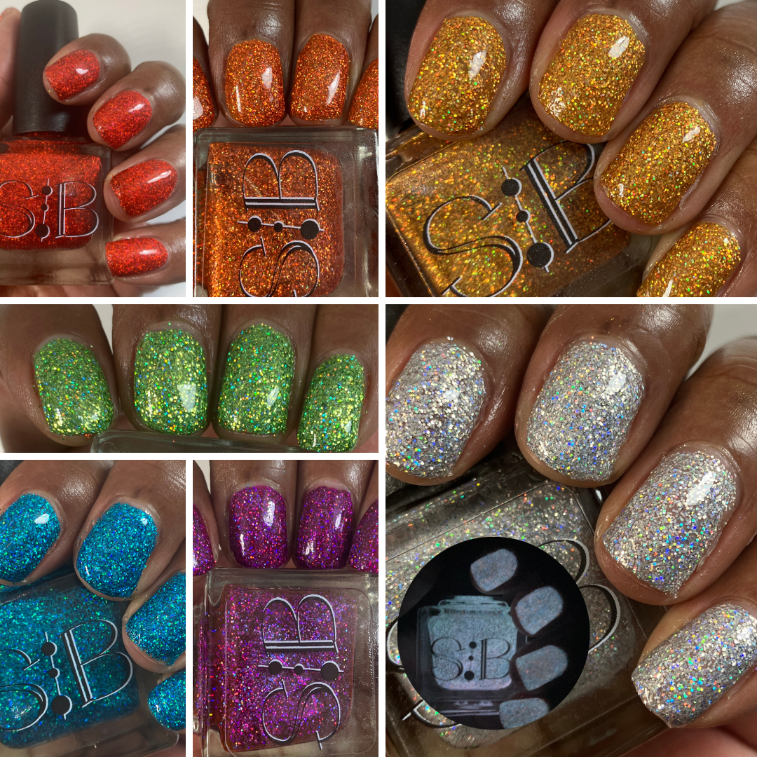 2024 Glitter Rainbow Full Set