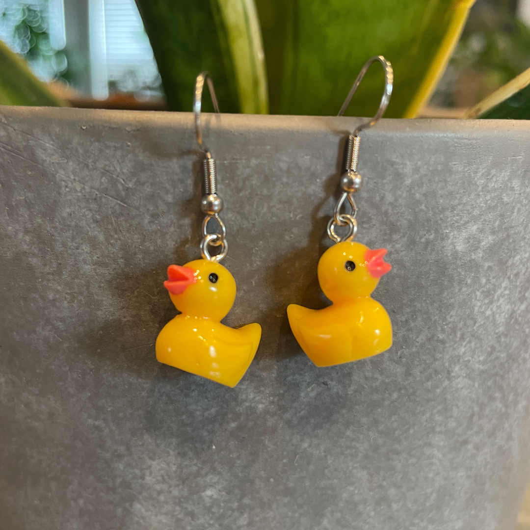 Acrylic Ducky Earrings