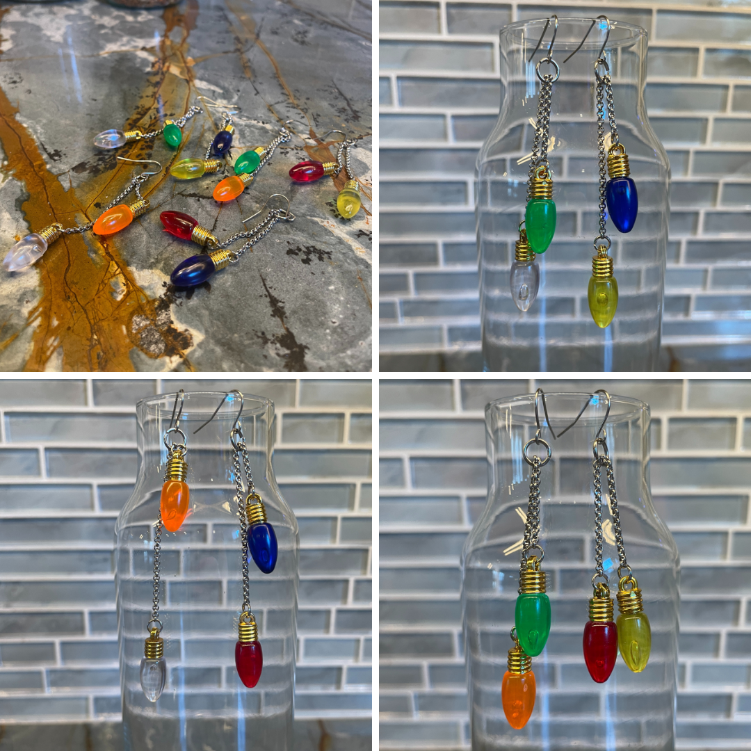 Holiday Light Fidget Earrings