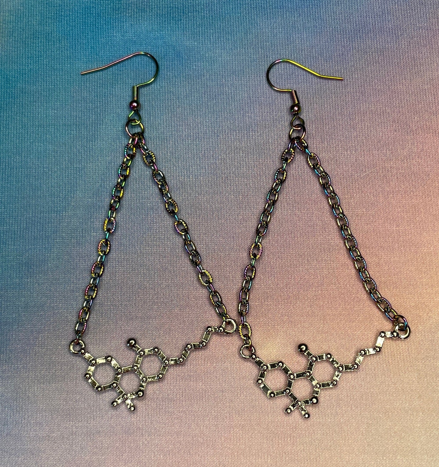 4/20 THC Molecule Drop Earrings