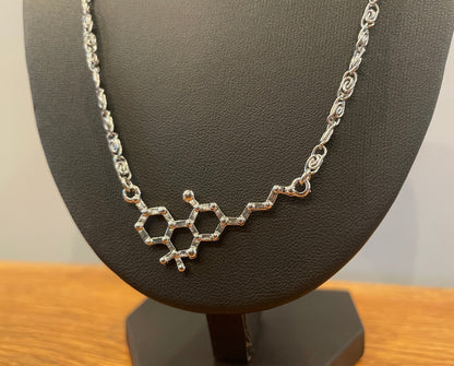4/20 THC Molecule Necklace
